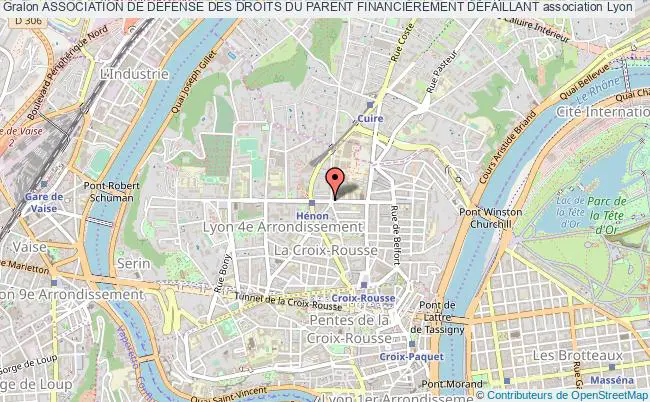 plan association Association De DÉfense Des Droits Du Parent FinanciÈrement DÉfaillant Lyon