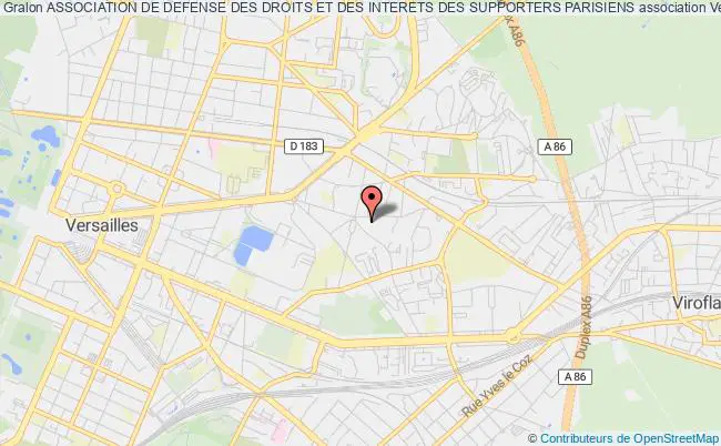 plan association Association De Defense Des Droits Et Des Interets Des Supporters Parisiens Versailles