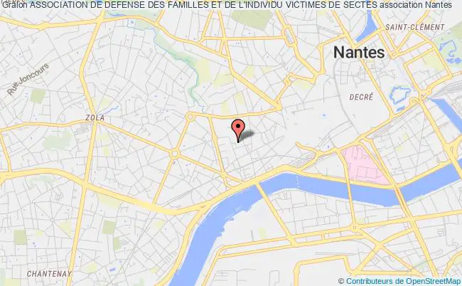 plan association Association De Defense Des Familles Et De L'individu Victimes De Sectes Nantes