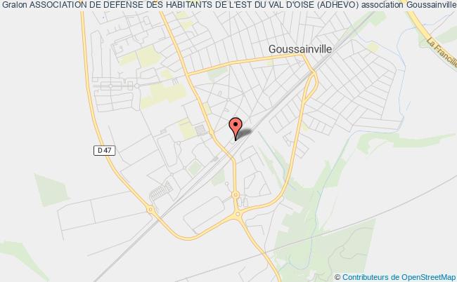 plan association Association De Defense Des Habitants De L'est Du Val D'oise (adhevo) Goussainville