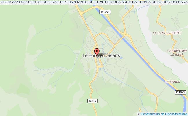 plan association Association De DÉfense Des Habitants Du Quartier Des Anciens Tennis De Bourg D'oisans Bourg-d'Oisans