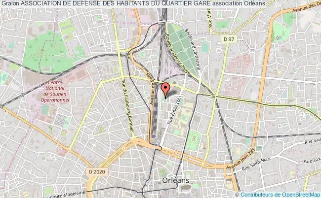 plan association Association De Defense Des Habitants Du Quartier Gare Orléans