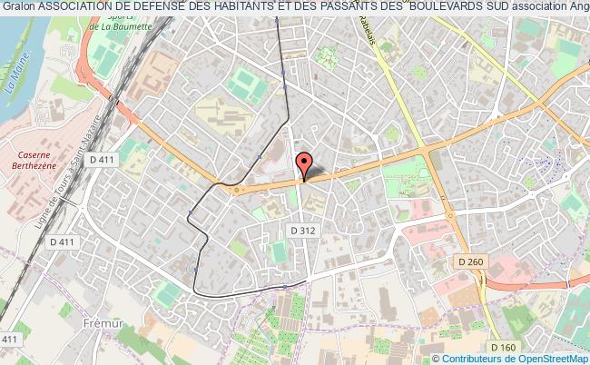 plan association Association De Defense Des Habitants Et Des Passants Des  Boulevards Sud Angers