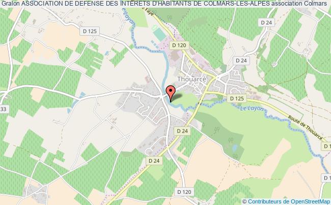 ASSOCIATION DE DEFENSE DES INTERETS D'HABITANTS DE COLMARS-LES-ALPES