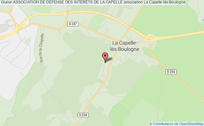 plan association Association De DÉfense Des IntÉrÊts De La Capelle La    Capelle-lès-Boulogne