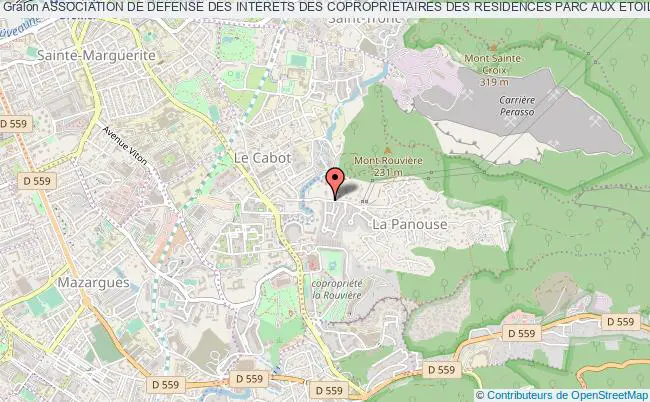 plan association Association De Defense Des Interets Des Coproprietaires Des Residences Parc Aux Etoiles/dame Blanche A Puy Saint-vincent (adicpaep) Marseille
