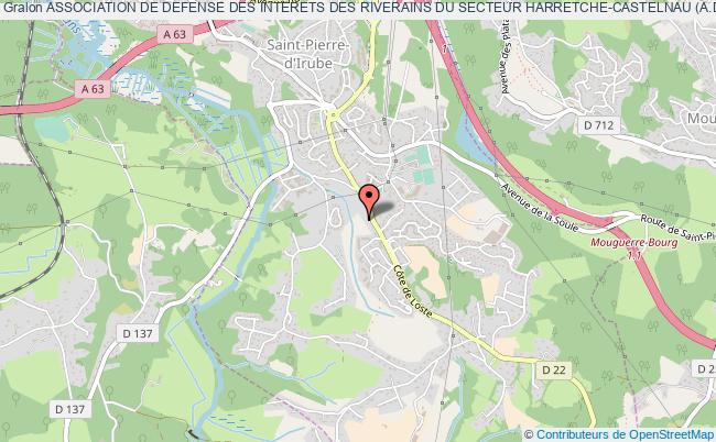 plan association Association De Defense Des Interets Des Riverains Du Secteur Harretche-castelnau (a.d.i.r.h.) Saint-Pierre-d'Irube