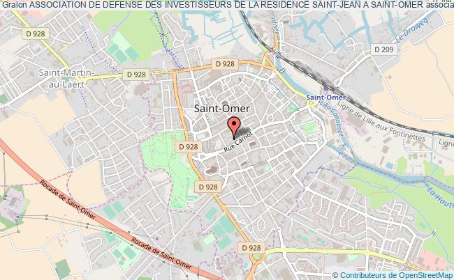 plan association Association De Defense Des Investisseurs De La Residence Saint-jean A Saint-omer Saint-Omer