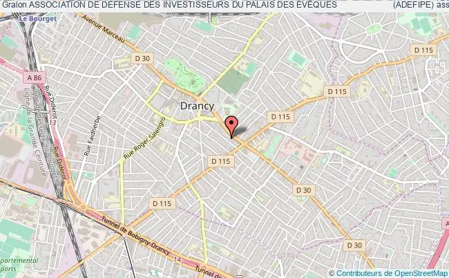 plan association Association De DÉfense Des Investisseurs Du Palais Des ÉvÊques                       (adefipe) Drancy