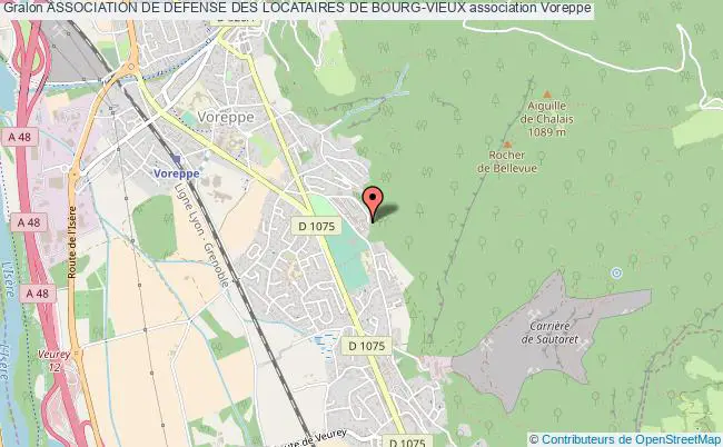 plan association Association De Defense Des Locataires De Bourg-vieux Voreppe