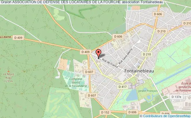 plan association Association De Defense Des Locataires De La Fourche Fontainebleau