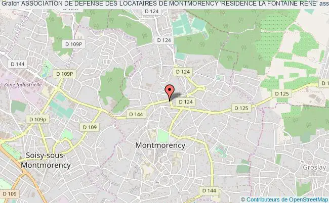 plan association Association De Defense Des Locataires De Montmorency 'residence La Fontaine Rene' Montmorency