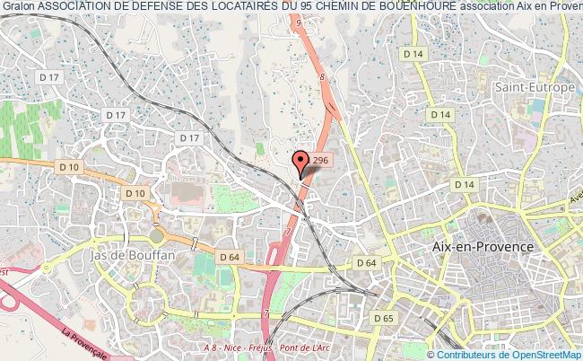 plan association Association De Defense Des Locataires Du 95 Chemin De Bouenhoure Aix-en-Provence