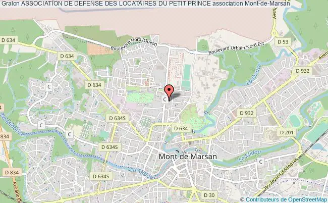 plan association Association De Defense Des Locataires Du Petit Prince Mont-de-Marsan