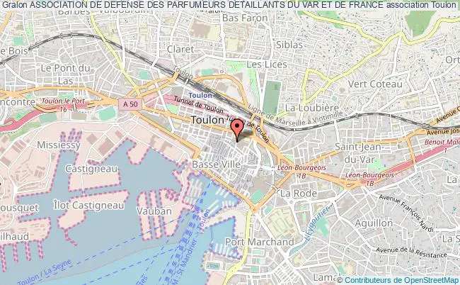plan association Association De Defense Des Parfumeurs Detaillants Du Var Et De France Toulon