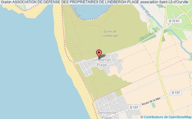 plan association Association De DÉfense Des PropriÉtaires De Lindbergh-plage Saint-Lô-d'Ourville