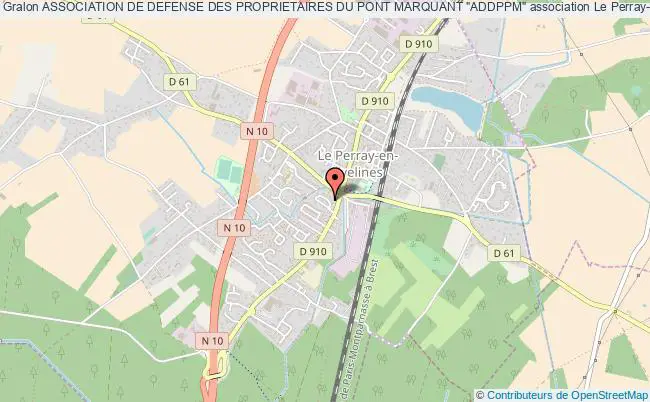 plan association Association De Defense Des Proprietaires Du Pont Marquant "addppm" Le    Perray-en-Yvelines