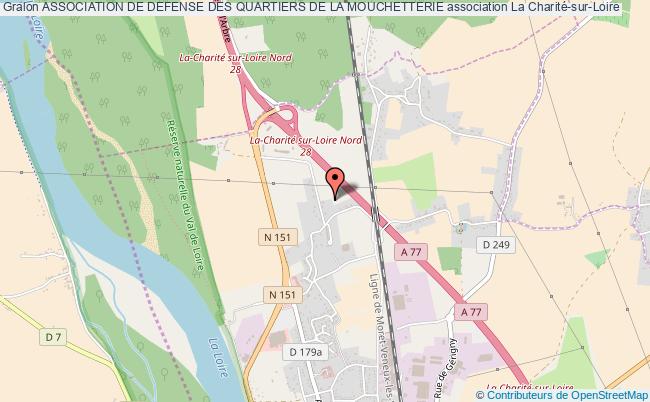 plan association Association De Defense Des Quartiers De La Mouchetterie La Charité-sur-Loire