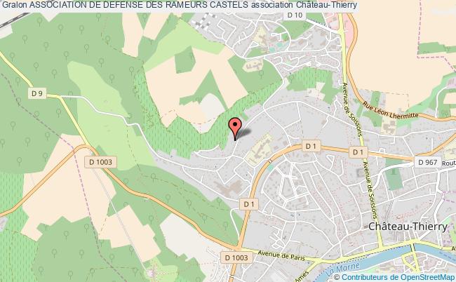 plan association Association De Defense Des Rameurs Castels Château-Thierry