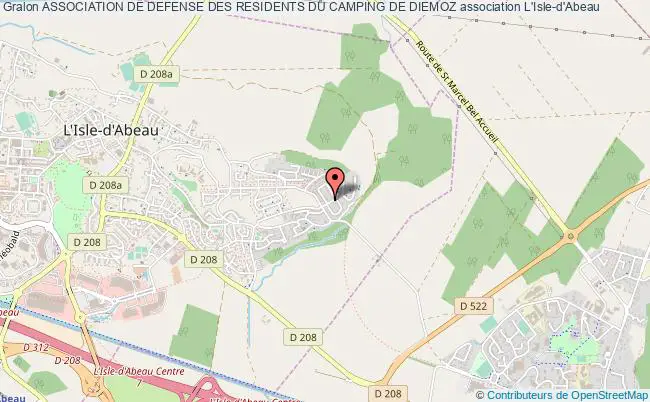 plan association Association De Defense Des Residents Du Camping De Diemoz L'   Isle-d'Abeau