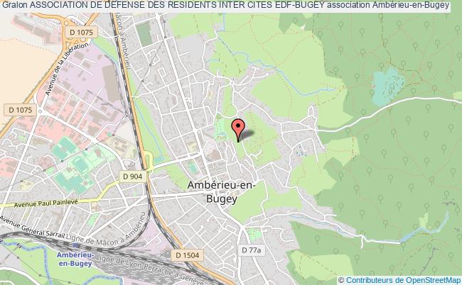 plan association Association De Defense Des Residents Inter Cites Edf-bugey Ambérieu-en-Bugey