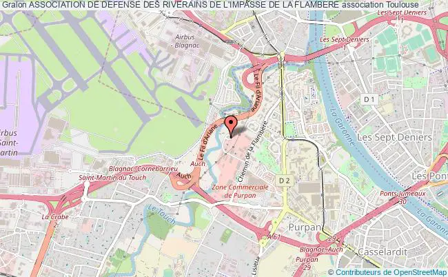 plan association Association De Defense Des Riverains De L'impasse De La Flambere Toulouse