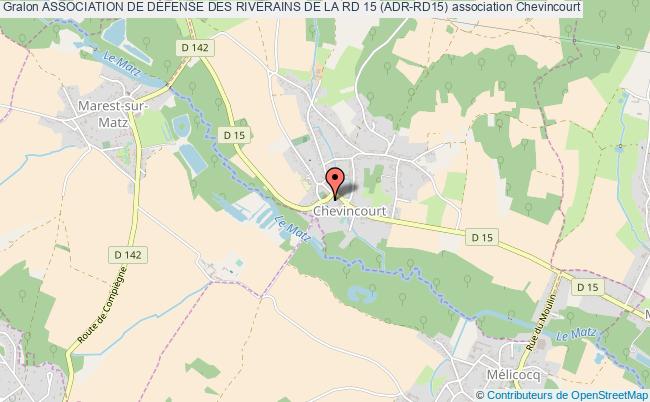 plan association Association De DÉfense Des Riverains De La Rd 15 (adr-rd15) Chevincourt