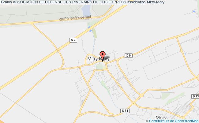 plan association Association De DÉfense Des Riverains Du Cdg Express Mitry-Mory