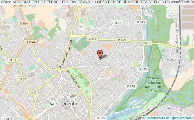 plan association Association De Defense Des Riverains Du Quartier De Remicourt A St Quentin Saint-Quentin