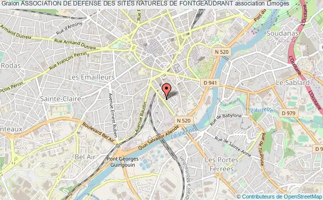 plan association Association De Defense Des Sites Naturels De Fontgeaudrant Limoges