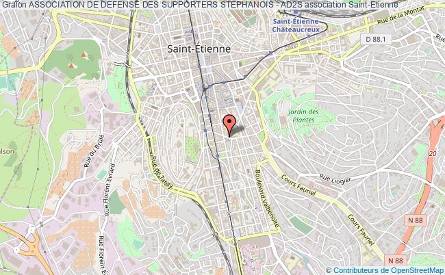 plan association Association De Defense Des Supporters Stephanois - Ad2s Saint-Étienne