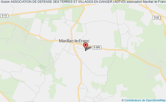 plan association Association De Defense Des Terres Et Villages En Danger (adtvd) Marillac-le-Franc