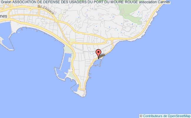 plan association Association De Defense Des Usagers Du Port Du Moure Rouge Cannes