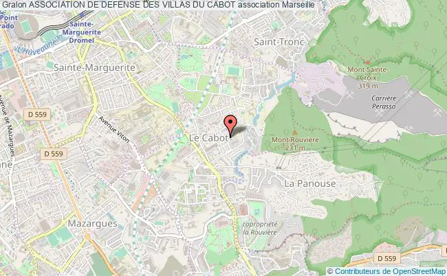 plan association Association De Defense Des Villas Du Cabot Marseille
