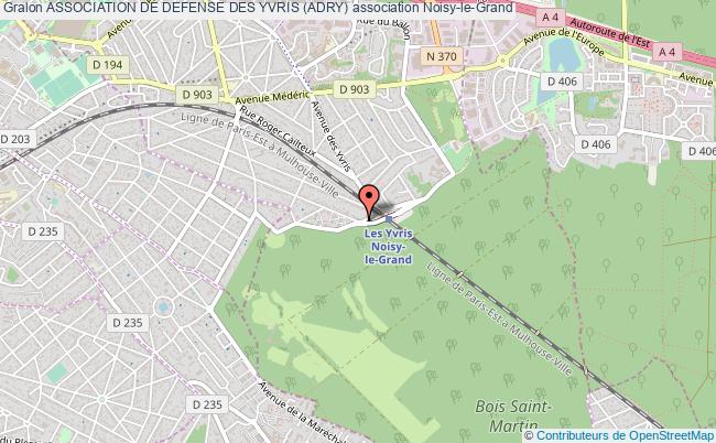 plan association Association De Defense Des Yvris (adry) Noisy-le-Grand