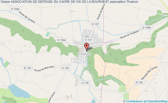 plan association Association De Defense Du Cadre De Vie De La Bourgeat Thodure