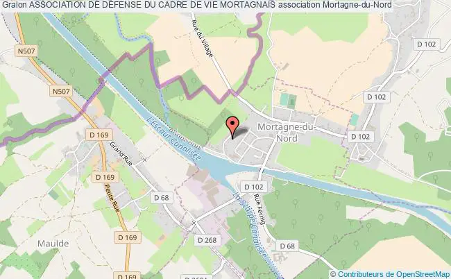 plan association Association De DÉfense Du Cadre De Vie Mortagnais Mortagne-du-Nord