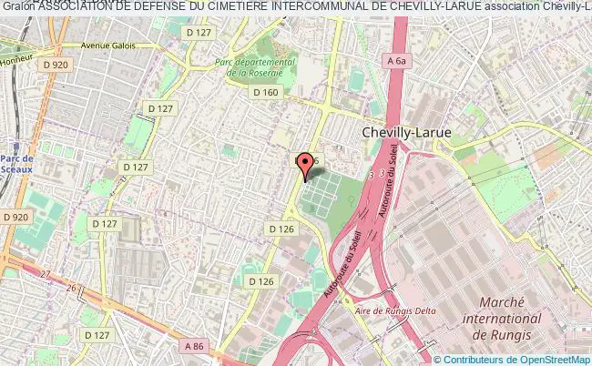 plan association Association De Defense Du Cimetiere Intercommunal De Chevilly-larue Chevilly-Larue
