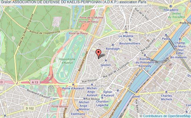plan association Association De Defense Du Kaelis-perpignan (a.d.k.p.) Paris