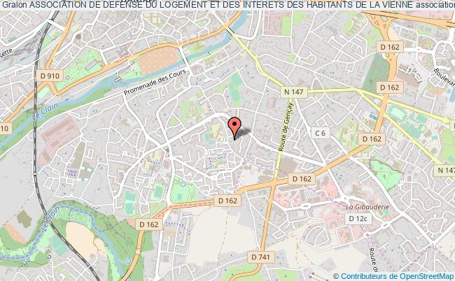 plan association Association De Defense Du Logement Et Des Interets Des Habitants De La Vienne Poitiers