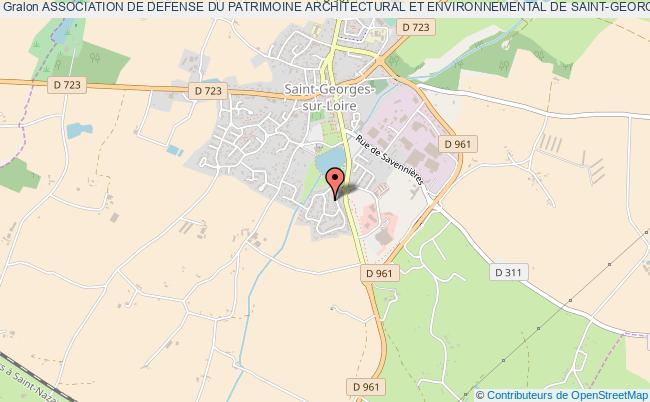 plan association Association De Defense Du Patrimoine Architectural Et Environnemental De Saint-georges Sur Loire Saint-Georges-sur-Loire