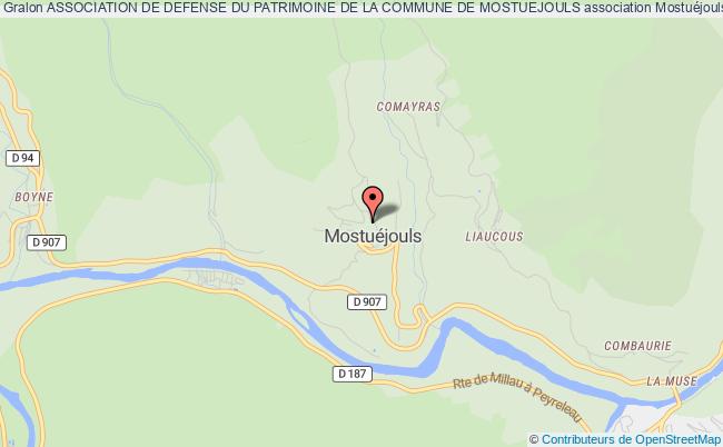 ASSOCIATION DE DEFENSE DU PATRIMOINE DE LA COMMUNE DE MOSTUEJOULS