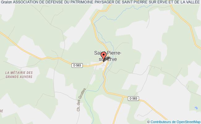 plan association Association De DÉfense Du Patrimoine Paysager De Saint Pierre Sur Erve Et De La VallÉe De L'erve Saint-Pierre-sur-Erve