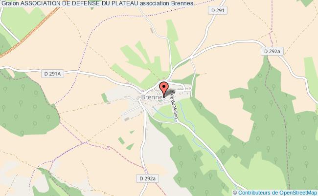 plan association Association De Defense Du Plateau Brennes