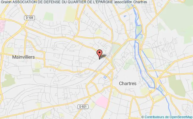 plan association Association De Defense Du Quartier De L'epargne Chartres