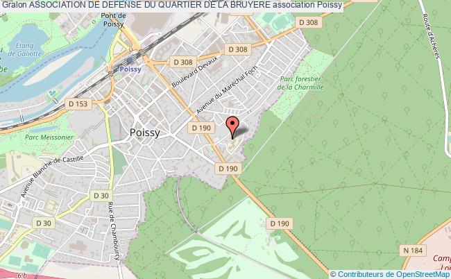 plan association Association De Defense Du Quartier De La Bruyere Poissy