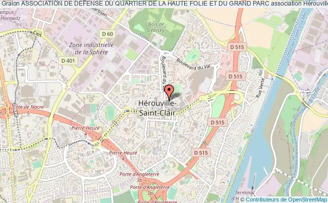 plan association Association De Defense Du Quartier De La Haute Folie Et Du Grand Parc Hérouville-Saint-Clair