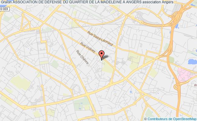 plan association Association De DÉfense Du Quartier De La Madeleine À Angers Angers