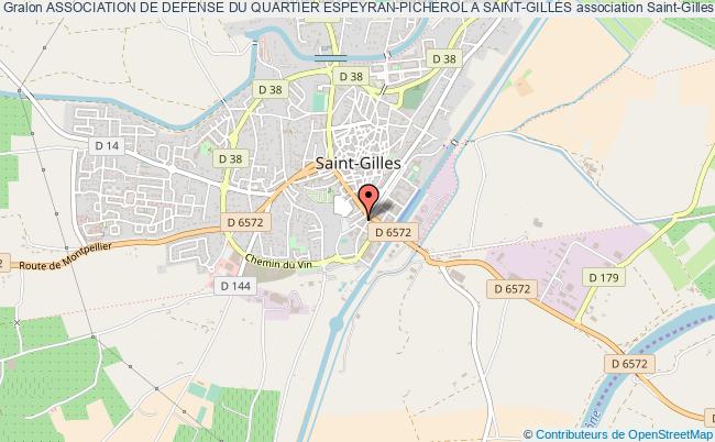 plan association Association De Defense Du Quartier Espeyran-picherol A Saint-gilles Saint-Gilles