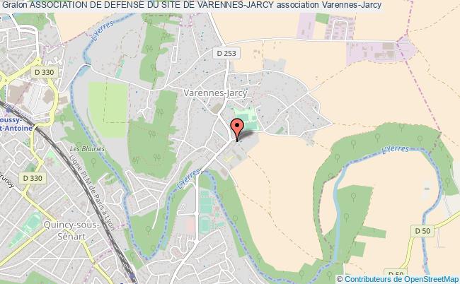 plan association Association De Defense Du Site De Varennes-jarcy Varennes-Jarcy
